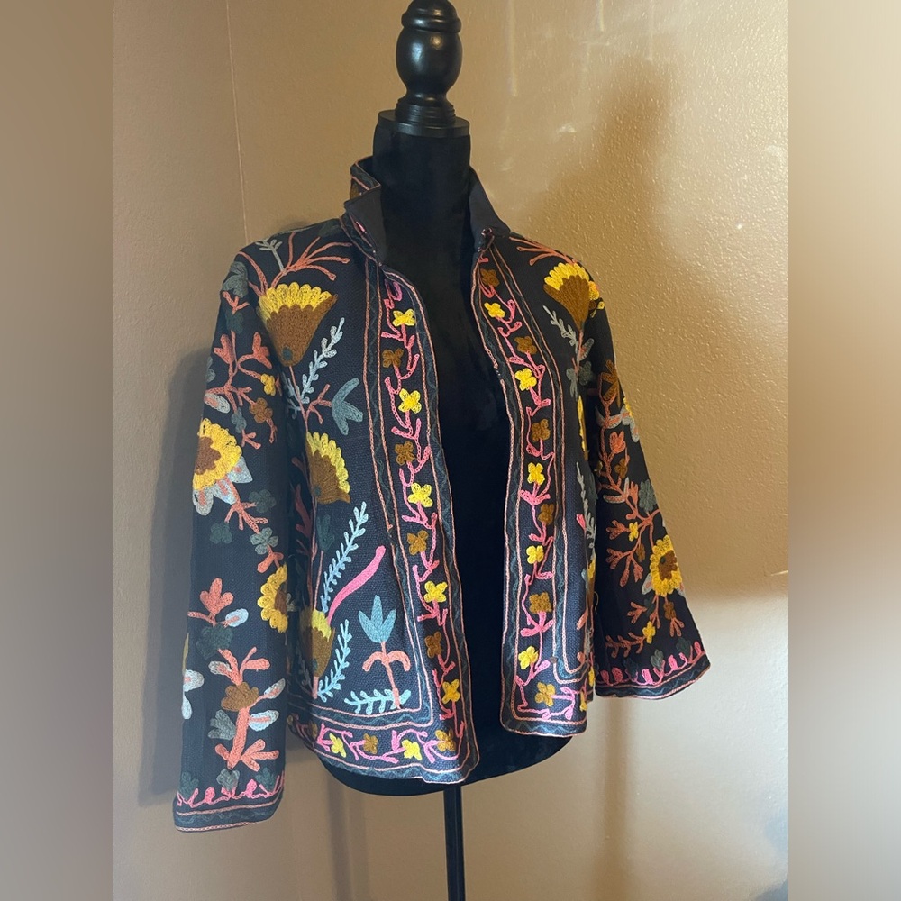 Embroidered jacket size medium